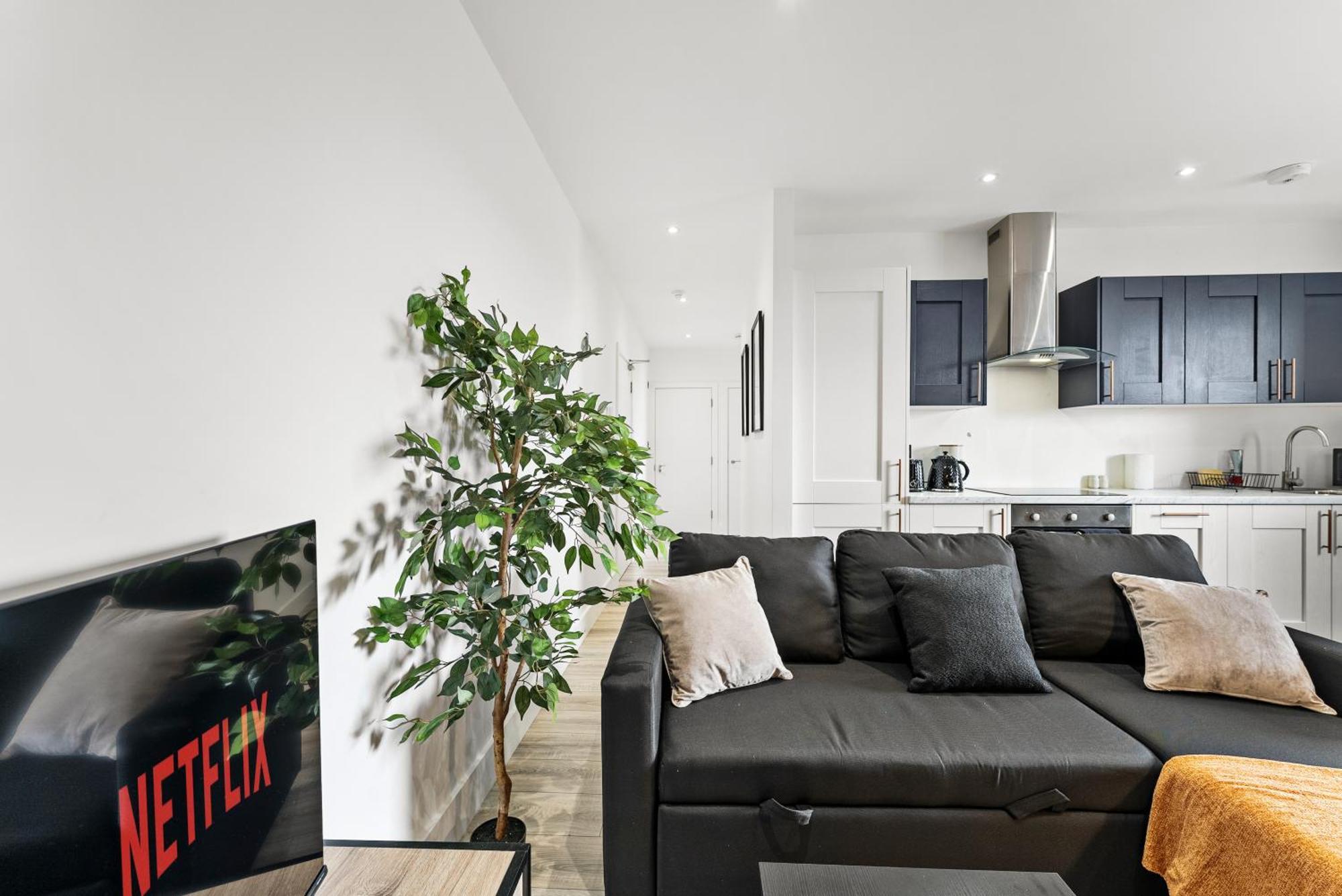 Stylish 2-bedroom Flat In - Sleeps 6 Apartment